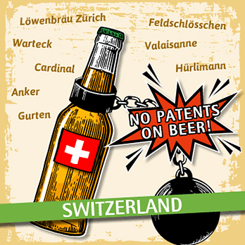 Keine Patente auf Bier / Gerste. No Patents on Beer Switzerland.