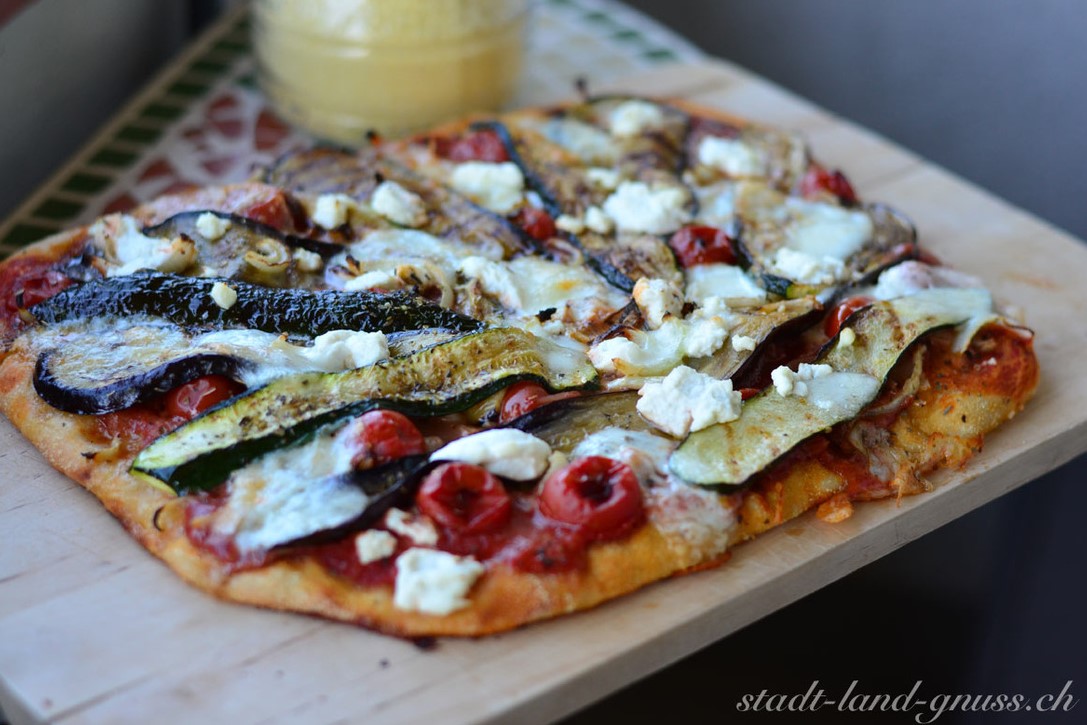 Rezept Pizza con verdure