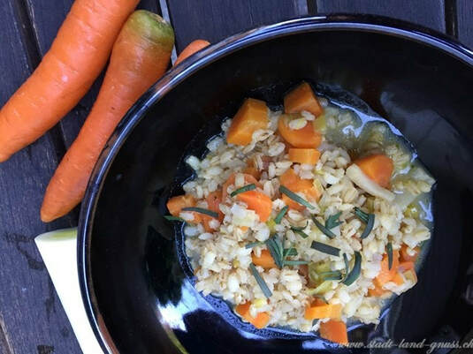 Rezept vegetarische Gerstensuppe. Eine wärmende Suppe, gut für die Verdauung mit Rollgerste. Gerste